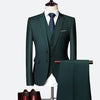 Cocoa Yacht Club Green Slim Fit Suits 3Pcs Set (Jacket + Pants + Vest)