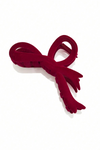 Fiery Red Velvet Bowknot Hair Clip