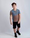 Blueberry and Mocha Contrast Tee