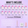 Summer Berry French Almond Nails - Press On Nails | Long Lasting & Reusable