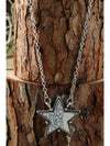 White Star Shape Pendant Chain Necklace