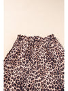 Desert Palm Boho Leopard Print Wide Leg Pants