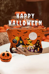 Orange Halloween Pumpkin Ghost Bat Gift Makeup Bag