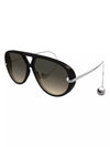 Bottega Veneta Drop 63MM Aviator Sunglasses