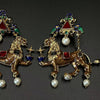 Cocoa Yacht Club Gold Emperial Gem Horse Earrings