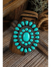 Light Blue Boho Turquoise Decor Wide Belt