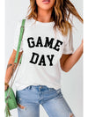 Black GAME DAY Crewneck Graphic T Shirt