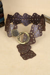 Chestnut Retro Hollow Disc Wide Belt