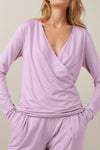 Buttery-Soft Surplice Long Sleeve Top and Pants Set