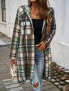 Devine Plaid Zip Up Hooded Coat - Cocoa Yacht Club