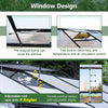 [08X12FT] Large Outdoor Heavy Duty Polycarbonate Walk-In Greenhouse With Double Swing Doors And Two Ventilation Windows (SAK73651)