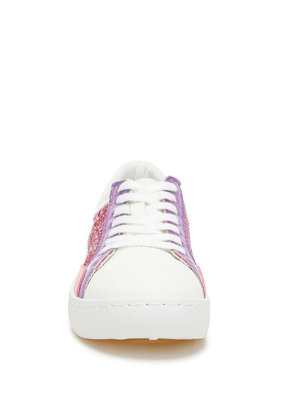 Cosmolight Glitter Faux Leather Sneakers