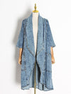 Cocoa Yacht Club Cardigan Denim Trench Coat