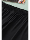 Black Plus Size Smocked High Waist Pocketed Soft Pants