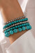 Turquoise Boho Beaded Stretch Bracelet Set