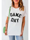 Black GAME DAY Crewneck Graphic T Shirt