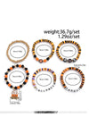 Carrot HALLOWEEN SPOOKY Beaded Bracelet Set