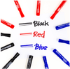 Black Chisel Tip Desk Style Permanent Markers (3/Pack)