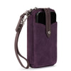Silverlake Smartphone Wallet - Leather - Aubergine Suede