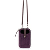 Silverlake Smartphone Wallet - Leather - Aubergine Suede