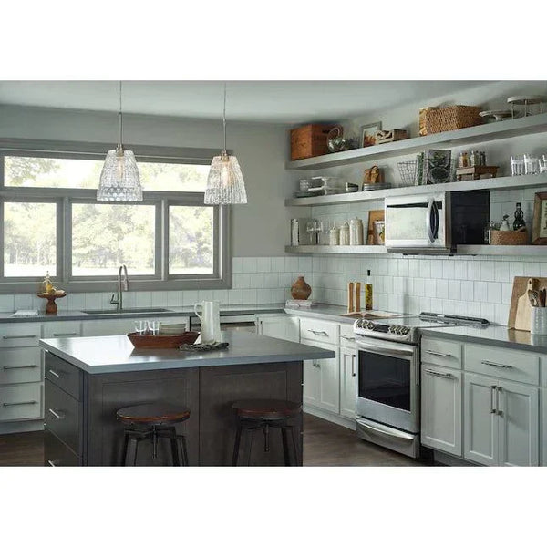 Kichler Brushed Nickel Transitional Clear Glass Cone Mini Pendant Light Item #1048247