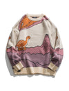 Cocoa Yacht Club Orange Dino & Volcano Sweater