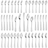 30 Pieces Silverware Set, Stainless Steel Flatware Cutlery Set for 6, Fancy Tableware Eating Utensils for Home Kitchen Restaurant Hotel, Mirror Polish, Dishwasher Safe by Kosbon