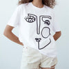 Art Deco White T Shirt