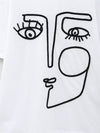 Art Deco White T Shirt