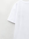 Art Deco White T Shirt