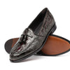 Crocodile Tassel Loafer, Nicotine