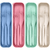 4 Pack Reusable Travel Utensils Set with Case, Wheat Straw Portable Knife Fork Spoons Tableware, Eco-Friendly Cutlery for Kids Adults Travel Picnic Camping Utensils, 4 Colors
