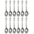 12 Pc Dinner Spoons Stainless Steel Silverware Cutlery Soup Utensil Flatware Set
