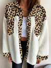 Fuzzy Button Up Long Sleeve Jacket - Cocoa Yacht Club