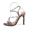 Leopard High Heeled Sandals