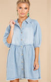 Cocoa Yacht Club Casual Cardigan Shirt Denim Dress