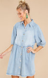 Cocoa Yacht Club Casual Cardigan Shirt Denim Dress