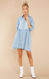 Cocoa Yacht Club Casual Cardigan Shirt Denim Dress