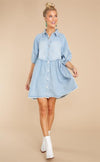 Cocoa Yacht Club Casual Cardigan Shirt Denim Dress