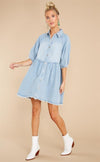 Cocoa Yacht Club Casual Cardigan Shirt Denim Dress