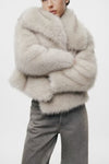 Faux Fur Effect Short Coat