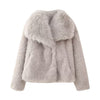 Faux Fur Effect Short Coat