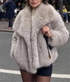 Faux Fur Mink Socialite Coat