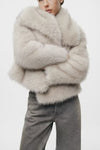 Faux Fur Mink Socialite Coat