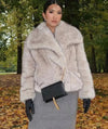 Faux Fur Mink Socialite Coat