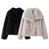 Faux Fur Mink Socialite Coat