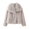 Faux Fur Mink Socialite Coat