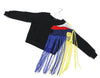 Rainbow Tassel Stitch Mesh Sweatshirt