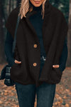 Black Sherpa Cap Sleeve Stand Collar Vest Coat