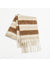 Fringe Contrast Striped Polyester Scarf